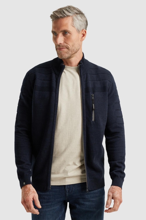 Vanguard zip jacket cotton bonded mouline